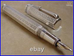 Montegrappa Limited Edition 80th Anniversary Solid Silver Fountain Pen Awesome