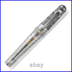 Montegrappa Limited Edition Alchemist Sterling Silver Fountain Pen, Aer, New