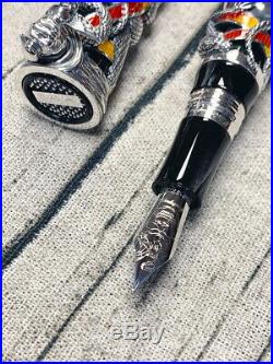 Montegrappa Limited Edition Chaos Solid Silver Fountain Pen Sylvester Stallone