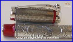 Montegrappa Limited Edition L A Traviata Solid Silver Fountain Pen Superb Design