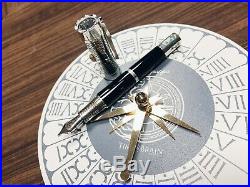 Montegrappa Limited Edition Time and Brain Ag925 sterling Silver Fountain Pen