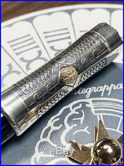 Montegrappa Limited Edition Time and Brain Ag925 sterling Silver Fountain Pen