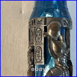 Montegrappa Luxor Blue Nile LE #585/1912 Sterling Silver & 18K Gold Pen