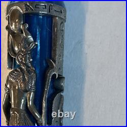 Montegrappa Luxor Blue Nile LE #585/1912 Sterling Silver & 18K Gold Pen