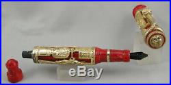 Montegrappa Luxor Red Sea Vermeil Limited Edition Fountain Pen 1996 Unused
