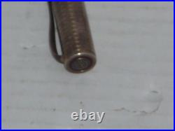 Montegrappa Marbled Red Celluloid 925 Sterling Marked Ballpoint Pen Working