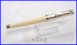 Montegrappa Memoria Rollerball Pen In Ivory Resin & Sterling Silver 925 New