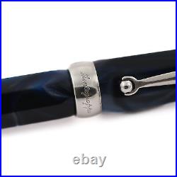 Montegrappa Micra Blue Resin 925 Sterling Silver Ballpoint Pen