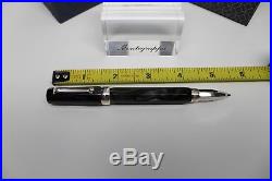 Montegrappa Micra Charcoal Ballpoint Pen Sterling Silver
