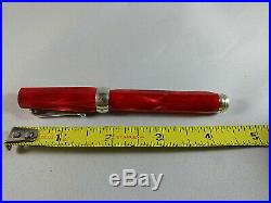 Montegrappa Mini Red Micra Sterling Silver Ag925 Rollerball Pen