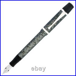 Montegrappa Nazionale Flex Resin & Sterling Silver Fountain Pen ISNVN1CH