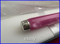 Montegrappa Pen Sphere 1912 Resin Pink With Trim Silver 925 Marking Vintage