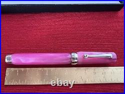 Montegrappa Pen Sphere 1912 Resin Pink With Trim Silver 925 Marking Vintage