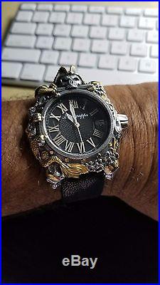 Montegrappa Pirate Watch Sterling Silver And Vermeil Ltd Ed Of 02/88 Sealed