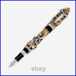 Montegrappa Pirates Limited Edition Sterling Silver Fountain Pen (F) ISCUP2SC