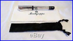Montegrappa Privilege Sterling Silver 925 Fountain Pen With 18k Nib New In Box