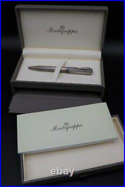 Montegrappa Privilege Sterling Silver Ballpoint Pen 0.7MM Barley Pattern
