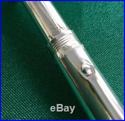 Montegrappa Reminiscence Fountain Pen, Sterling Silver, Vintage, Oblique Broad