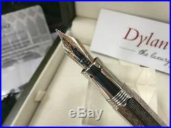 Montegrappa Reminiscence solid sterling silver fountain pen NEW unused