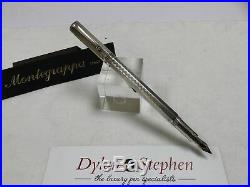 Montegrappa Reminiscence sterling silver 925 fountain pen 18K medium nib