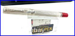 Montegrappa Special Reserve Sterling Silver Fountain Pen 18K M NEW Year 1996