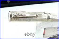 Montegrappa Special Reserve Sterling Silver Fountain Pen 18K M NEW Year 1996