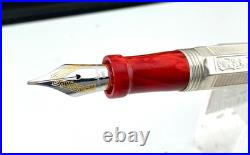 Montegrappa Special Reserve Sterling Silver Fountain Pen 18K M NEW Year 1996