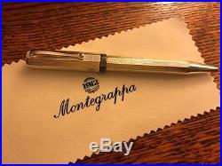 Montegrappa Sterling Silver 925 Priviledge Deco Ballpoint Pen Brand New in Box