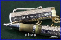 Montegrappa Sterling Silver Etched Eleganza Rollerball Pen