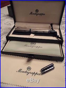 Montegrappa Sterling Silver Privilege Large Fountain Pen 18K Medium Nib
