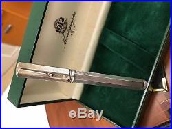 Montegrappa Sterling Silver Reminiscence Fountain Pen Junior Size Vintage