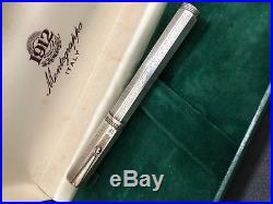 Montegrappa Sterling Silver Reminiscence Fountain Pen Junior Size Vintage