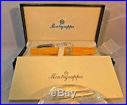 Montegrappa Sunny Yellow Fountain Pen BNIB Full Set