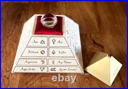 Montegrappa The Alchemist Sterling Silver Aqua Rollerball Pen, ISAKNRSW, NIB