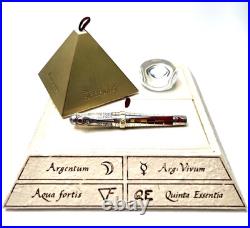 Montegrappa The Alchemist Sterling Silver Ignis Rollerball Pen, ISAKNRSF, NIB