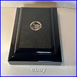 Montegrappa The Dragon Fountain Pen 1738/1912 Sterling Silver with Box COA