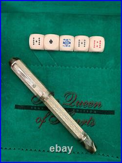 Montegrappa The Queen of Hearts 1999 Annual Edition Silver Fountain Pen UNINKED