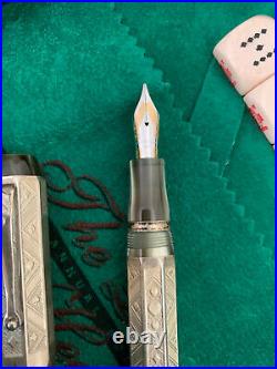 Montegrappa The Queen of Hearts 1999 Annual Edition Silver Fountain Pen UNINKED