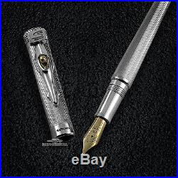 Montegrappa Tribute to Ayrton Senna Sterling Silver Limited Edition Fountain Pen