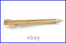 Montegrappa Vermeil Cylindrical Reminiscence Etched Ballpoint Pen -Rare