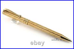Montegrappa Vermeil Cylindrical Reminiscence Etched Ballpoint Pen -Rare