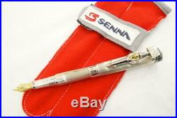 Montegrappa'tribute To Ayrton Senna' Sterling Silver Ltd. Ed. Fountain Pen 1995