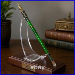Morra Sterling Glass Dipped Sterling & Crystal Fountain Pen, 7.5in