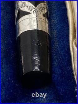 Morrison Sterling Silver Filigree Ring Top Fountain Pen/Pencil Set C 1929