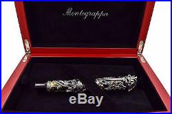 NEW + BOX Montegrappa Limited Edition 399 Pirates Sterling Silver Rollerball Pen
