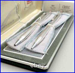 NEW Cross Sterling Silver Ballpoint Pen & Pencil Set #3001? NO ENGRAVING