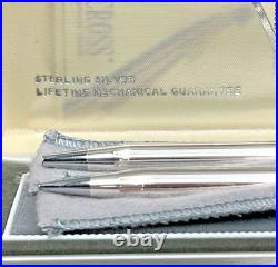 NEW Cross Sterling Silver Ballpoint Pen & Pencil Set #3001? NO ENGRAVING