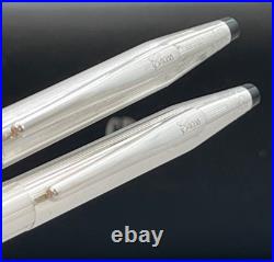 NEW Cross Sterling Silver Ballpoint Pen & Pencil Set #3001? NO ENGRAVING