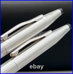NEW Cross Sterling Silver Ballpoint Pen & Pencil Set #3001? NO ENGRAVING