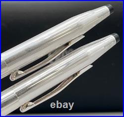 NEW Cross Sterling Silver Ballpoint Pen & Pencil Set #3001? NO ENGRAVING